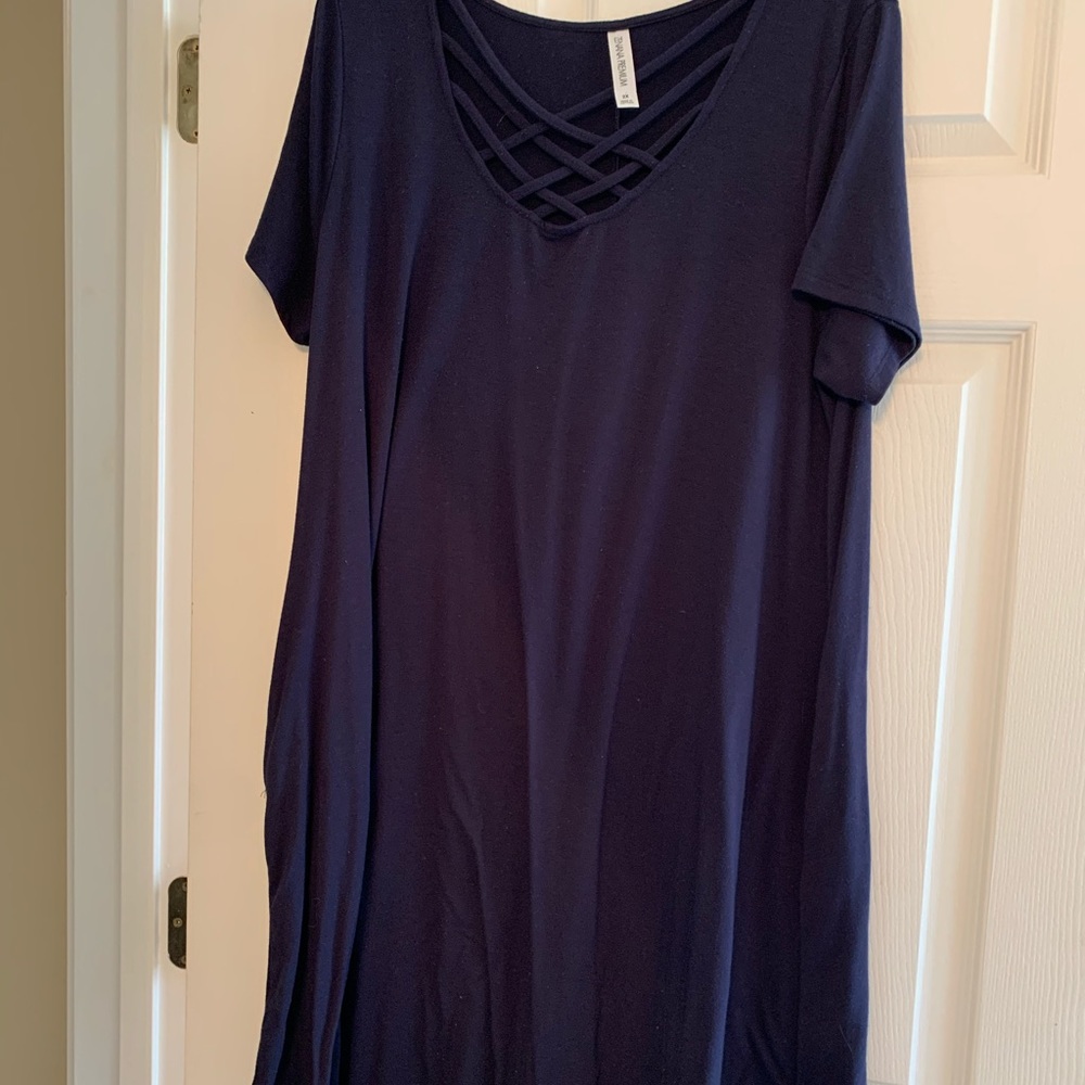 Navy Blue Maxi Dress